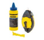 Stanley 0-47-465 Tiralíneas POWERWINDER™ 30m + Polvo + Nivel de Cordel