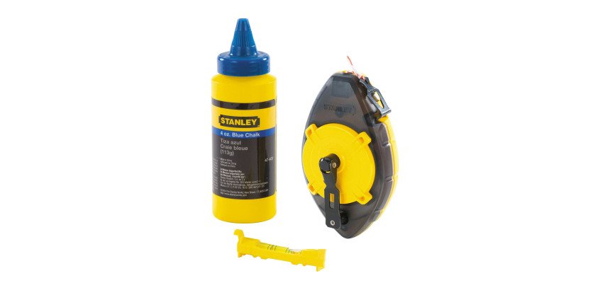 Stanley 0-47-465 Tiralíneas POWERWINDER™ 30m + Polvo + Nivel de Cordel