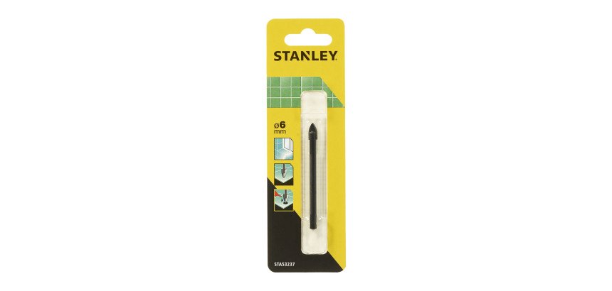Stanley STA53237-QZ Broca para Cerámica y Vidrio 6x76mm