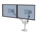 Bras support écran double compact avec glissières Tallo Top Mount Fellowes