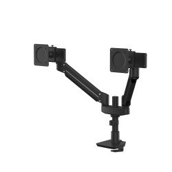 Arm Dual Screen Compact Support with Fellowes Tallo Top Mount Slides