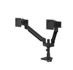 Arm Dual Screen Compact Support with Fellowes Tallo Top Mount Slides