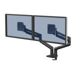 Zweifacher Bildschirmhalter mit Gleitschienen Tallo Top Mount Fellowes