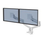 Double monitor arm with Tallo Top Mount Fellowes slides
