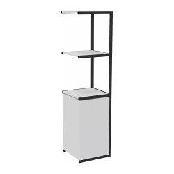 Library Lumya L 40 x W 41.5 x H 162 cm module next black metal structure 1 door