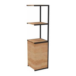 Library Lumya L 40 x W 41.5 x H 162 cm module next black metal structure 1 door