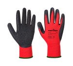 Gants de travail Portwest A174 en latex Flex Grip noir/rouge - La paire
