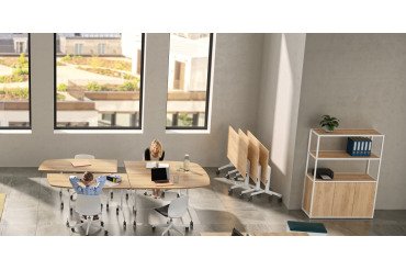 Bibliotheekkast Lumya L 120 x D 41,5 x H 162 cm basismodule zwarte metalen structuur 3 deuren