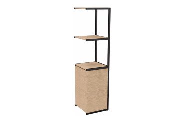Library Lumya L 40 x W 41.5 x H 162 cm module next black metal structure 1 door