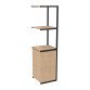 Library Lumya L 40 x W 41.5 x H 162 cm module next black metal structure 1 door