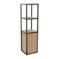 <div>Library Lumya L 40 x D 41.5 x H 162 cm starting module black metal structure 1 door</div>