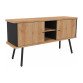 Bahut Lumya L 143,5 x P 40 x H 75 cm pieds métal 2 portes
