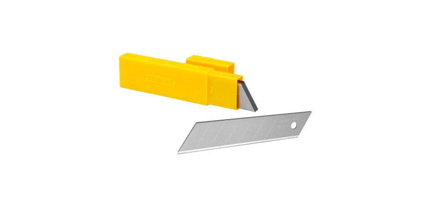 Lame de cutter Stanley 25 mm, L 110 mm - étui distributeur de 10 lames