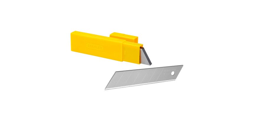 Lame de cutter Stanley 25 mm, L 110 mm - Étui distributeur de 10 lames