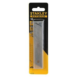 Klingen für STANLEY® FATMAX® 18 mm Cuttermesser - Packung mit 10 Stück.
