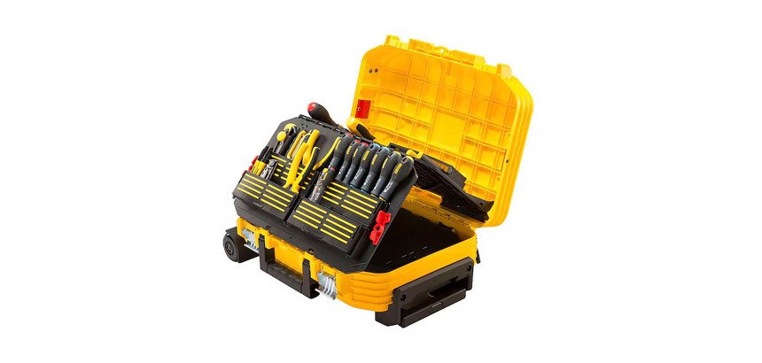 Valise de maintenance à roulette STANLEY® FATMAX® garnie de 100 pièces