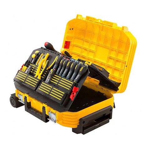 Valise de maintenance à roulette STANLEY® FATMAX® garnie de 100 pièces