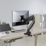 Arme Bildschirmhalterung Swing Fellowes Schwarz
