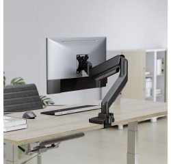 Bras porte écran simple Swing Fellowes noir