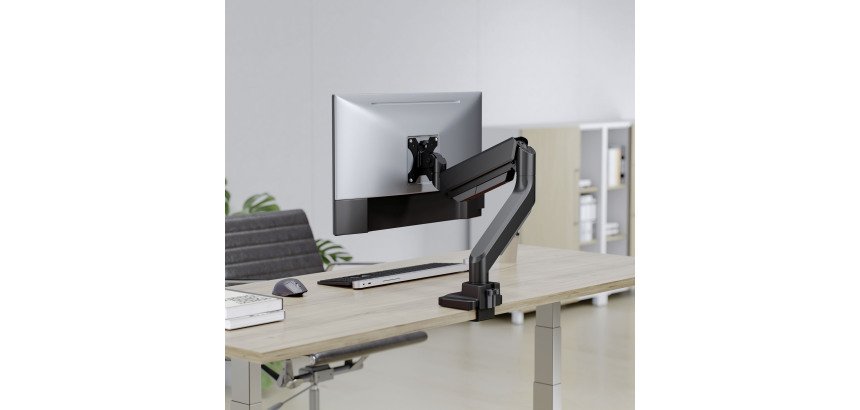Bras porte écran simple Swing Fellowes noir