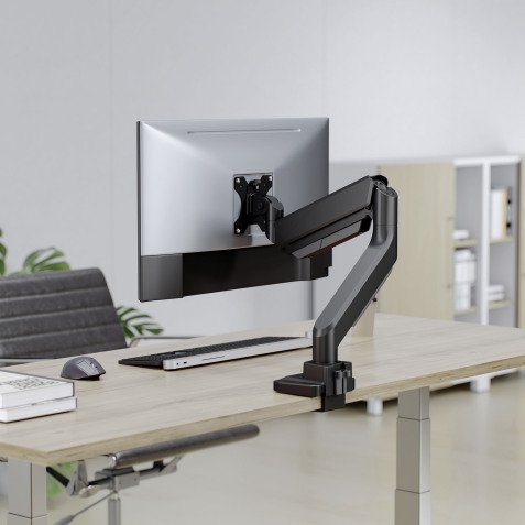 Bras porte écran simple Swing Fellowes noir