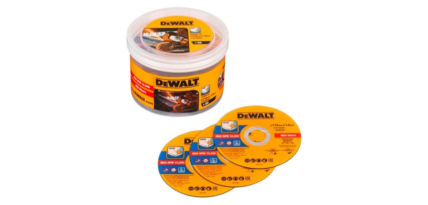 DeWALT DT20597-QZ Cubo de 50 discos de 115mm x 1mm