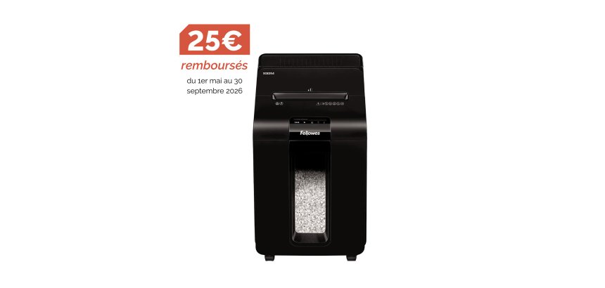 Destructeur Fellowes Automax 100 - coupe micro