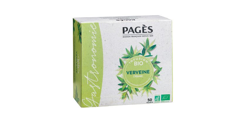 Infusion verveine Bio Pagès - Boîte de 50 sachets