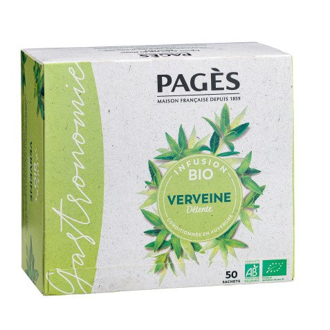 Infusion verveine Bio Pagès - Boîte de 50 sachets