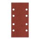 Patin auto-agrippant Norton multi-usages pour ponceuses vibrantes 93 x 185 mm - Grain 120 - Lot de 5