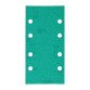 Patin auto-agrippant Norton multi-usages pour ponceuses vibrantes 93 x 185 mm - Grain 80 - Lot de 5