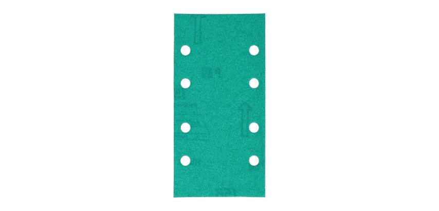 Patin auto-agrippant Norton multi-usages pour ponceuses vibrantes 93 x 185 mm - Grain 80 - Lot de 5