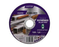 Disque à tronçonner fin pour métal/inox Norton Travaux Extremes 125 x 1 x 22,23 mm