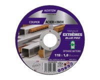 Disque à tronçonner fin pour métal/inox Norton Travaux Extremes 115 x 1 x 22,23 mm
