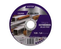 Disque à tronçonner fin pour métal/inox Norton Travaux Extremes 125 x 1,6 x 22,23 mm