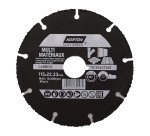 Disque carbure Norton multi-matériaux  Ø 115 x 22,23 mm - Nombre de segment 9