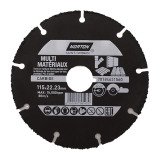 Disque carbure Norton multi-matériaux  Ø 115 x 22,23 mm - Nombre de segment 9