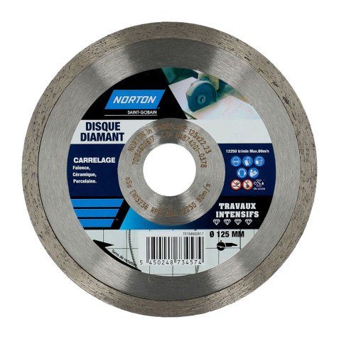Disque diamant carrelage Norton Ø 125 mm
