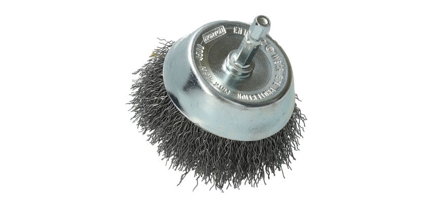Brosse coupe ondulée acier Norton Ø 75 mm pour perceuse