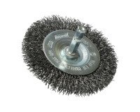 Brosse circulaire ondulée acier Norton Ø 75 mm pour perceuse