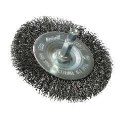Brosse circulaire ondulée acier Norton Ø 75 mm pour perceuse
