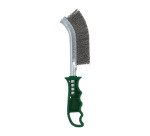 Brosse à main Norton manche en plastique vert/inox 260 x 40 mm