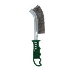 Brosse à main Norton manche en plastique vert/inox 260 x 40 mm