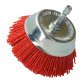 Brosse coupe en nylon rouge Norton Ø 75 mm pour perceuse