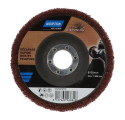Disque Decap' Express Norton bois et peinture Ø 125 x 22,23 mm