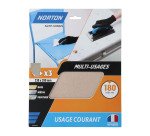 Feuilles de ponçage à main Norton multi-usages - Grain 180