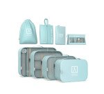 Organizador de maletas 8 piezas Numada Midweek A80 Azul claro