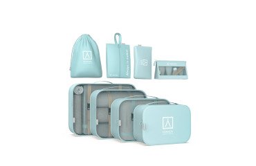 Organizador de maletas 8 piezas Numada Midweek A80 Azul claro