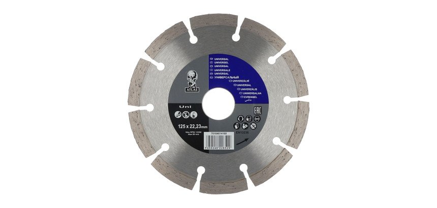 Disque diamant Norton multi-matériaux Ø 125 x 22,23 mm - Nombre de segment 10