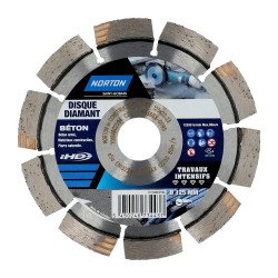Disque diamant Norton béton Ø 125 x 22,23 mm - Nombre de segment 10